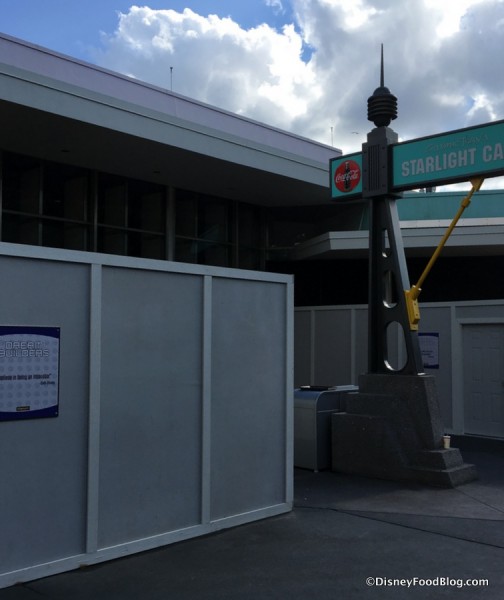 Construction Walls surrounding Cosmic Ray's