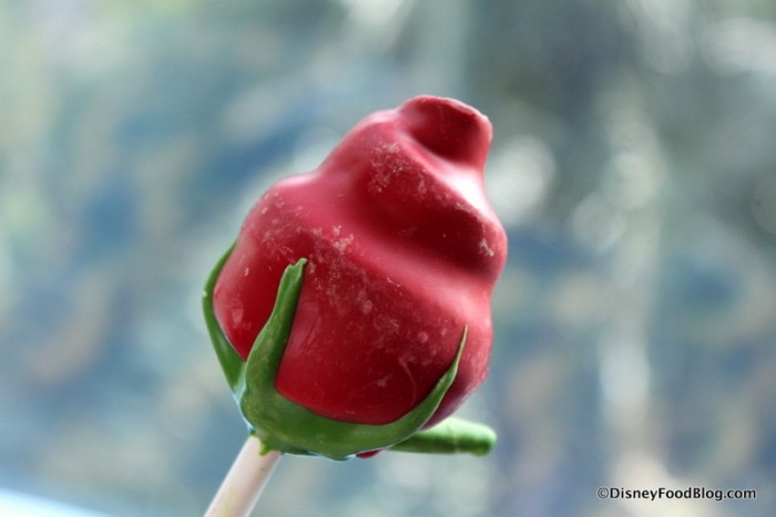 Enchanted Rose Cake Pop -- Up Close