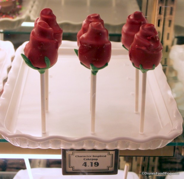 Enchanted Rose Cake Pop -- In the Case