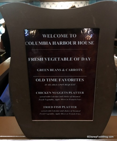 Columbia Harbour House Daily Selections