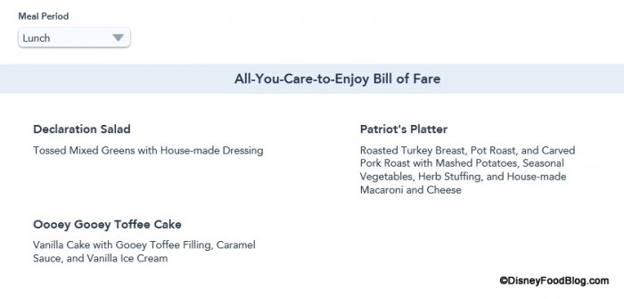 Screenshot from the Walt Disney World website