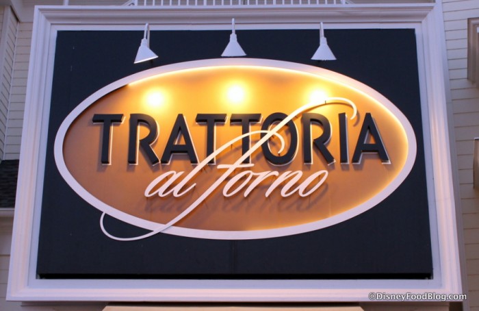 Trattoria al Forno sign