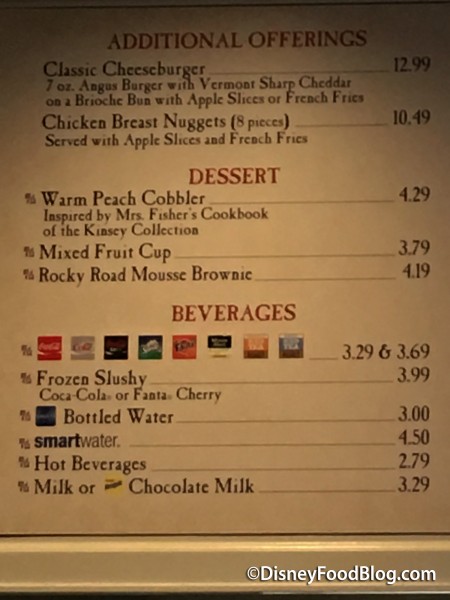 Liberty Inn Menu
