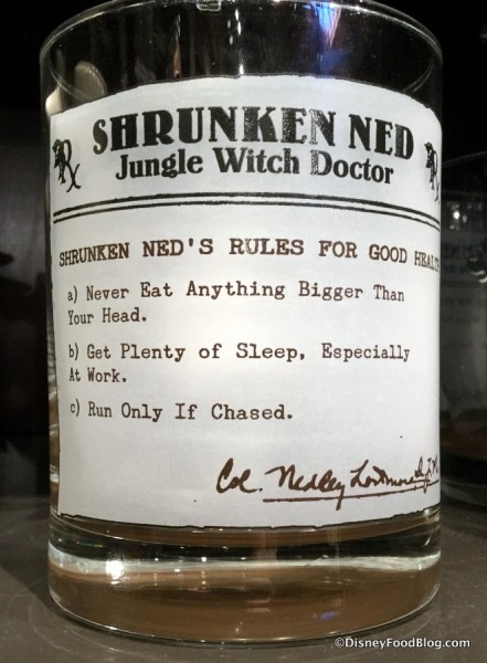 Shrunken Ned glass