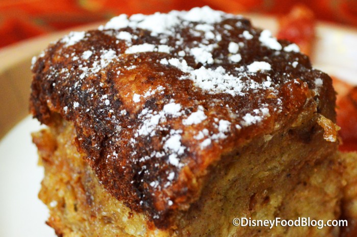 Cinnamon French Toast Bread Pudding at Sunshine Seasons