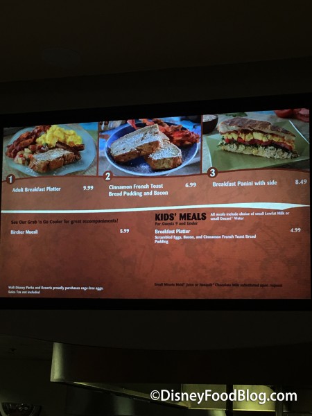 Sunshine Seasons Menu