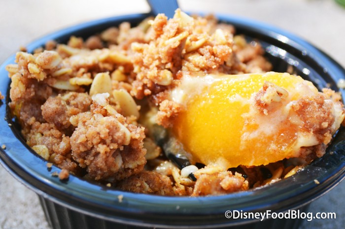 Warm Peach Cobbler at  Liberty Inn