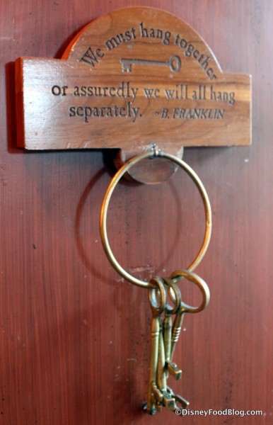 Keys and Benjamin Franklin Quote