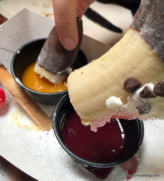 FrankeFoods Fried Banana Sundae Options