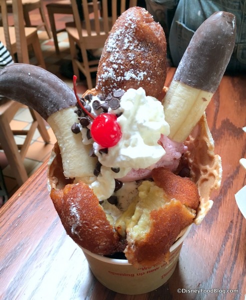 Disney FrankenFoods Fried Banana Sundae