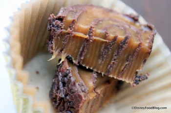 Chocolate Caramel Swirl Cross Section