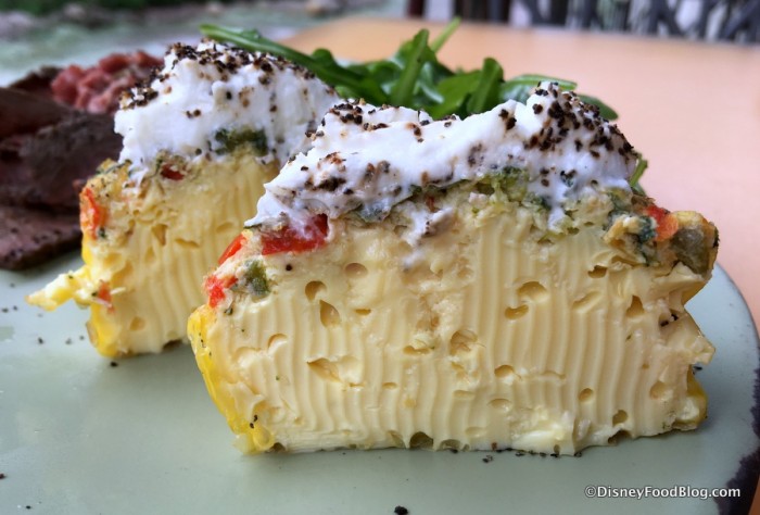 Vegetable-Goat Cheese Frittata cross-section