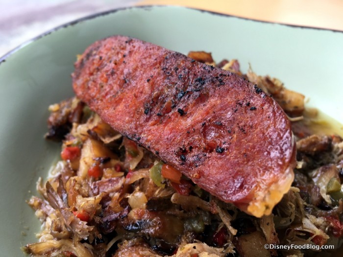 Slow-Roasted Pork Shoulder Potato Hash with Chorizo Sausage