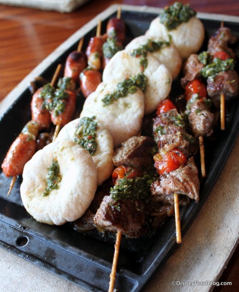 Beef and Chorizo Skewers