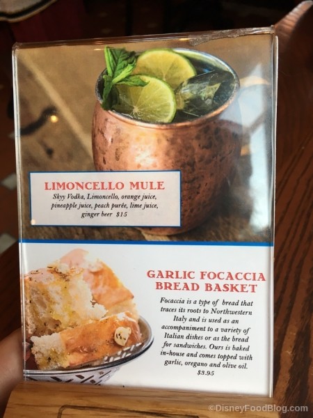 Limoncello Mule at Via Napoli