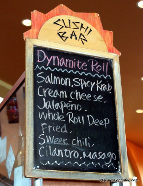 Wolfgang Puck Cafe Sushi Sign