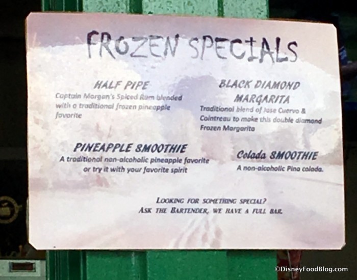 Additional Frozen Specials Sign