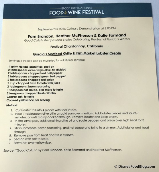 Lobster Creole Recipe -- Click to Enlarge