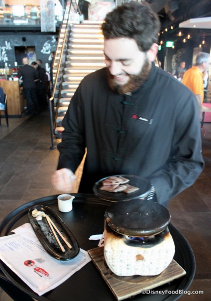 Chef Preparing the Wagyu