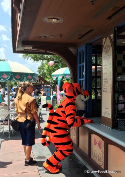 Tigger visiting Cheshire Cafe