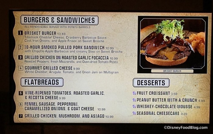 Lunch and Dinner Menu