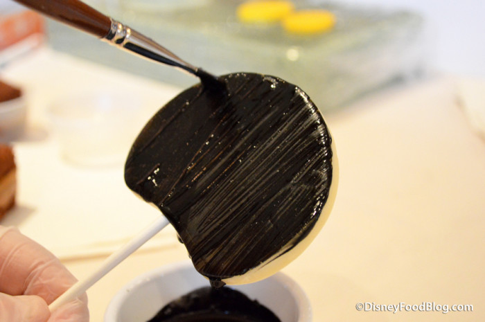 Painting Mickey's ear