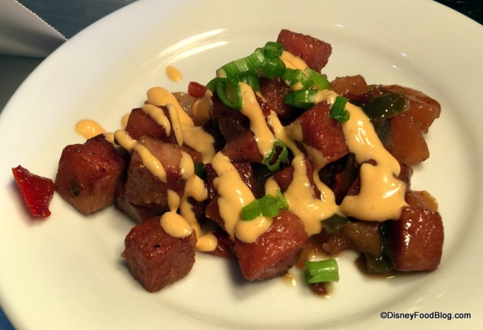 Hawaii Teriyaki glazed SPAM Hash 2017 Epcot Food and Wine Festival Media Preview (1)