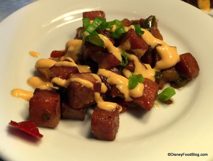 Hawaii Teriyaki glazed SPAM Hash 2017 Epcot Food and Wine Festival Media Preview (4)