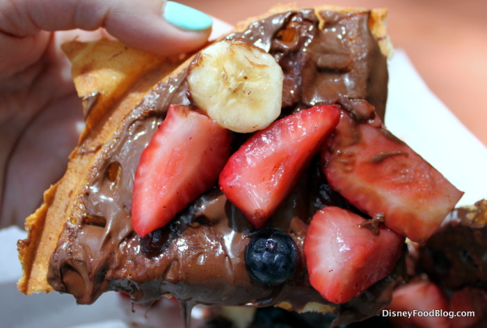 Nutella Waffle Slice