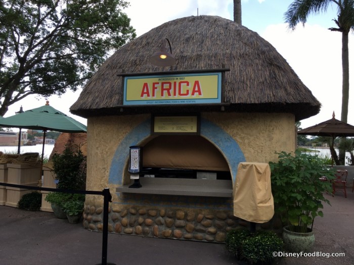 2017 Epcot Food and Wine Festival Africa Booth 1