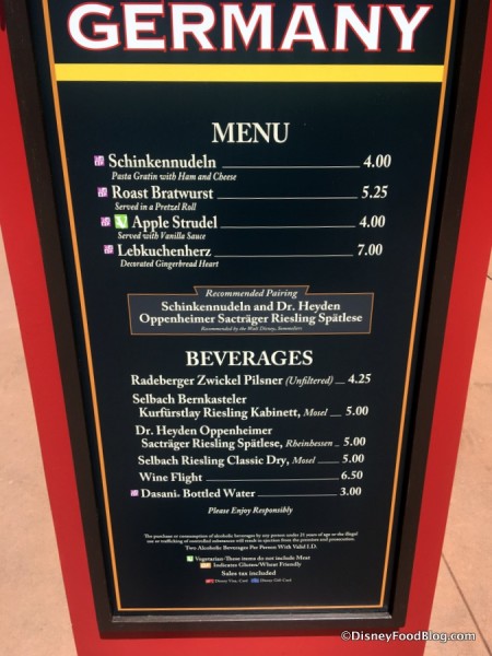 Booth Menu