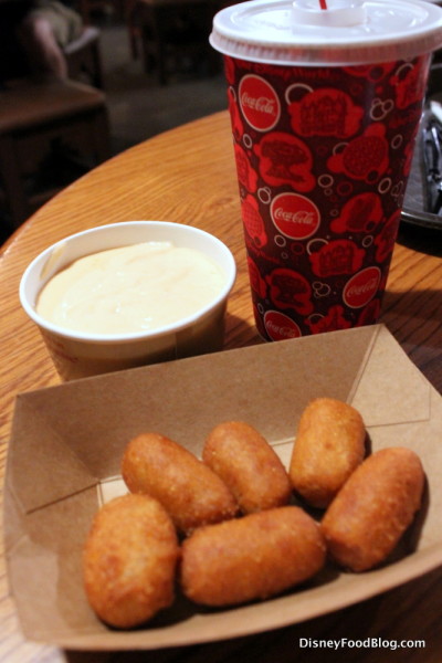 Mini Corn Dogs with Queso Blanco