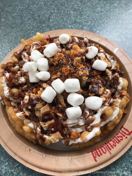 Campfire S'mores Funnel Cake