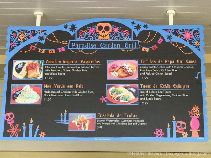 Dia de los Muertos Menu at Paradise Garden Grill