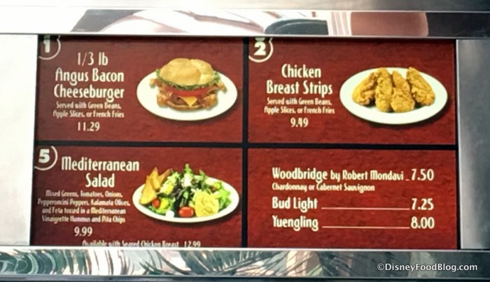 ABC  Commissary Menu