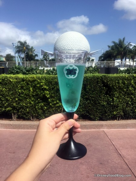 Epcot 35 Commemorative Glass
