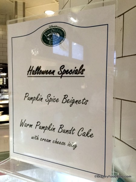 Halloween Specials sign