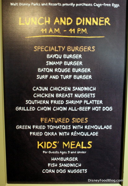 Lunch and Dinner Sign