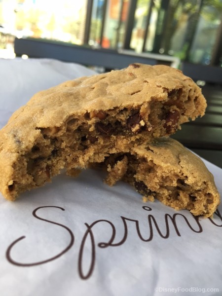 Peanut Butter Pretzel Chip Cookie Interior