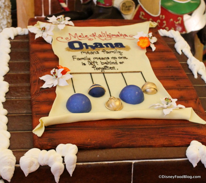 'Ohana Gingerbread Sign
