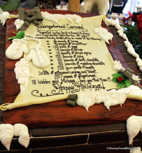 Gingerbread Carousel Ingredients