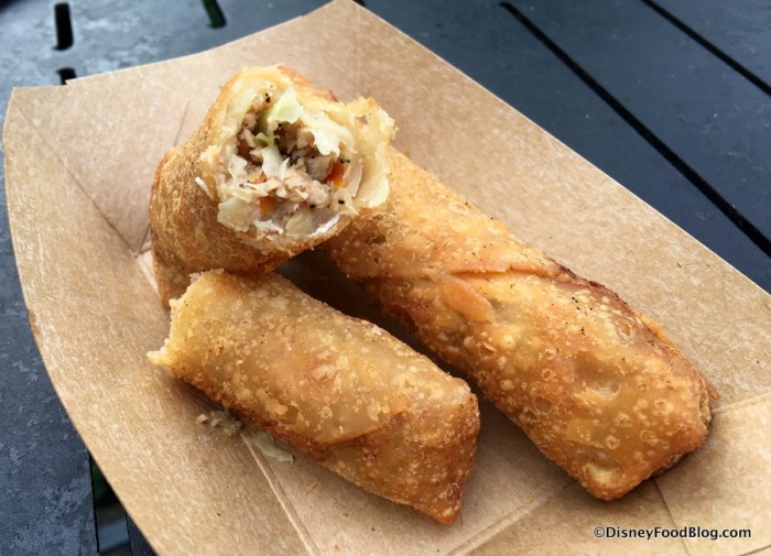 Vegetable Egg Roll cross section