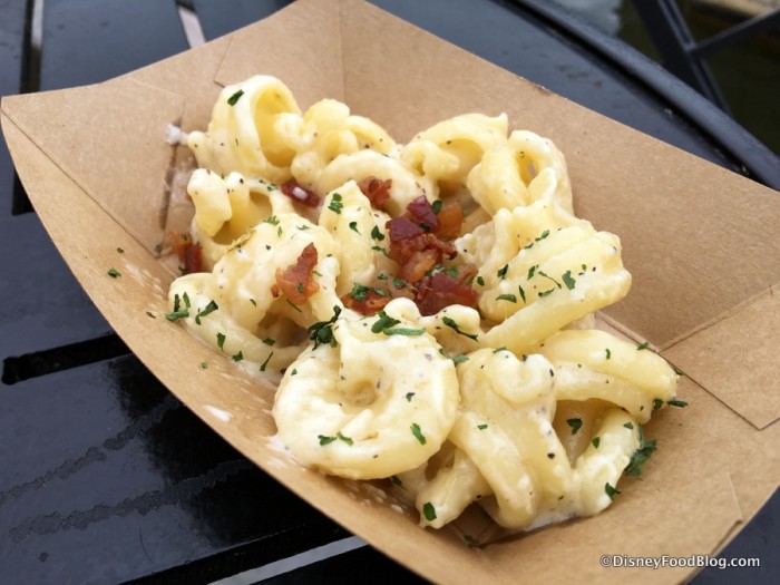 Fusilli Pasta in a Creamy Parmesan Sauce with Pancetta and Onions