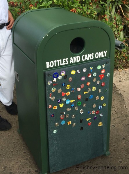 Pin-trading trashcan! 