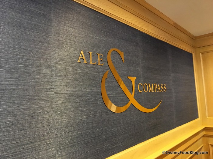 Ale & Compass Restaurant sign