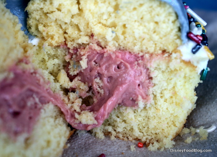 Interior of Anniversary Cupcake