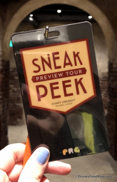 Sneak Peek Tour Lanyard