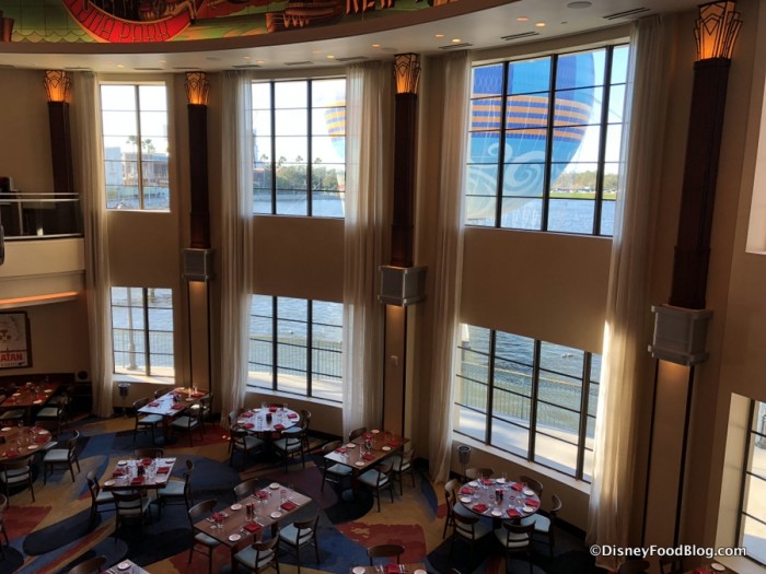 Windows with Lake Buena Vista views at Maria and Enzo's