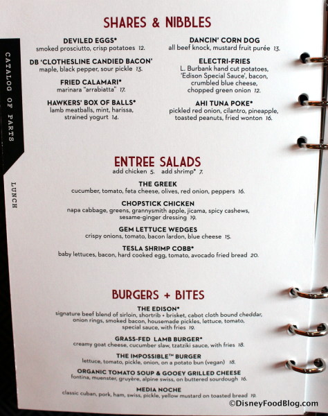 Lunch Menu