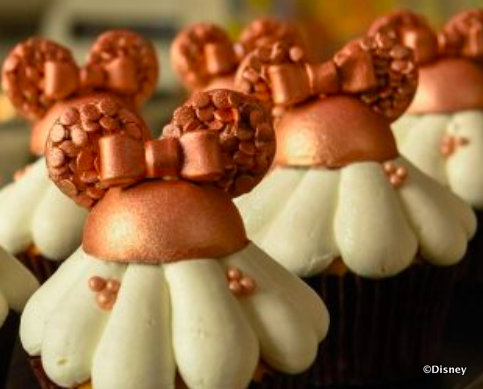 Contemporary Resort Rose Gold Cupcake